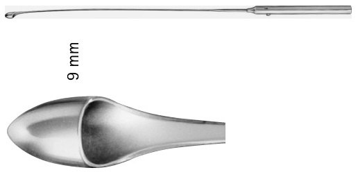 AE-EB114R, DESJARDINS, GALL DUCT PROBE AND GALL STONE SCOOP,FLEXIBLE, DIAMETER 9MM 300 mm, 12"