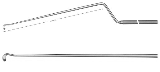 AE-FF625R, LANDOLT, ENUCLEATOR BLUNT, RIGHT, 260 mm, 10 1/4"