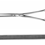 AE-EA140R, KOCHER, INTESTINAL CLAMP, STRAIGHT, SOFT AND ELASTIC, 210 mm, 8 1/4"