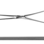 AE-EA151R, KOCHER, INTESTINAL CLAMP, STRAIGHT, VERY SOFT AND ELASTIC 250 mm, 10"