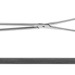 AE-EA170R, MAYO-ROBSON, INTESTINAL CLAMP STRAIGHT, HARD ELASTIC 250 mm, 10"