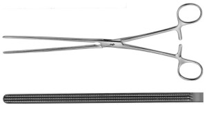 AE-EA216R, MAYO- ROBSON, ATRAUMATA INTESTINAL CLAMP STRAIGHT 250 mm, 10