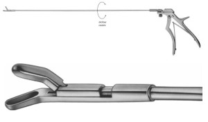 AE-EA907R, RECTAL BIOPSY ATTACHMENT SPOON SHAPE, ANGLED 420 mm, 16 3/4"
