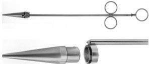 AE-EA991R, RUDD, HAEMORRHOIDAL LIGATOR with 100 ligature rubber rings 315 mm, 12 1/2"