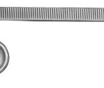 AE-ER005R, ASCH, UTERINE SECRETION SCOOP DOUBLE ENDED, MALLEABLE 200 mm, 8"