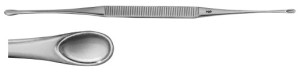 AE-ER005R, ASCH, UTERINE SECRETION SCOOP DOUBLE ENDED, MALLEABLE 200 mm, 8"
