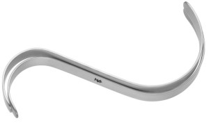 AE-MD077, HASSON S-RETRACTOR DOUBLE ENDED, 13MM 180 mm, 7