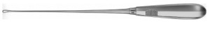 AE-ER247R, RECAMIER UTERINE CURETTE FIGURE 7, 18MM, SHARP, MALLEABLE max. 300 mm, 12"