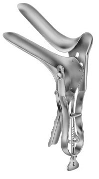 AE-EL182R, SEYFERT, VAGINAL SPECULA 110 x 33 MM, ONE SIDE OPEN FOR TAKING UP INSTRUMENTS AND CATHETERS 230 mm, 9"