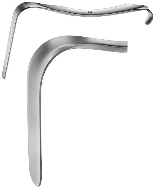 AE-EL457R, KRISTELLER, VAGINAL SPECULA 115X26 MM 220 mm, 8 3/4"