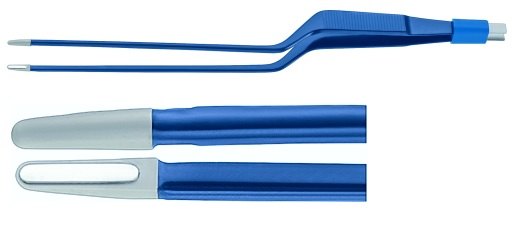 AE-GK685R, BARRÉ, BIPOLAR FORCEPS BAYONET-SHAPE, FULLY INSULATED TIP 260 mm, 10 1/4"