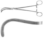 AE-EF001R, GUYON, ATRAUMATA KIDNEY PEDICLE CLAMP 240 mm, 9 1/2"
