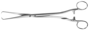 AE-EO111R, SCHRÖDER, UTERINE TENACULUM FORCEPS 250 mm, 10"