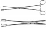 AE-EO150R, SCHRÖDER, UTERINE TENACULUM FORCEPS 2X2 TEETH, STRAIGHT 250 mm, 10"