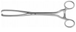 AE-EO242R, MUSEUX, UTERINE TENACULUM FORCEPS 3X3 TEETH, STRAIGHT 265 mm, 10 1/2"