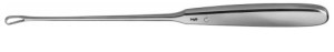 AE-ER416R, SIMS, UTERINE CURETTE FIGURE 6, 15MM,SHARP,MALLEABLE max. 255 mm, 10"