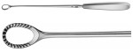 AE-ER580R, COLLIN, UTERINE CURETTE SERRATED, RIGID 300 mm, 12"