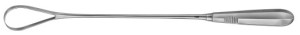 AE-ER612R, RECAMIER, PLACENTA- AND OVUM CURETTE FIGURE 2 39,5MM, BLUNT, RIGID max. 360 mm, 14 3/8"