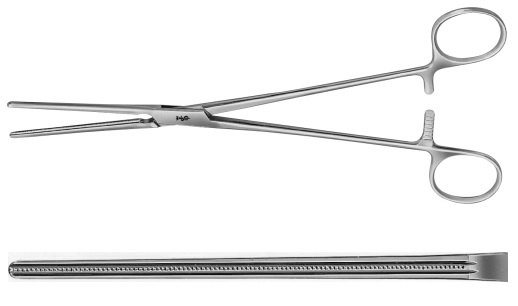 AE-FB456R, DE BAKEY, ATRAUMATA VASCULAR CLAMP STRAIGHT, 80 MM 240 mm, 9 1/2"