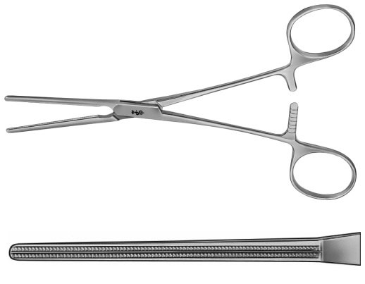 AE-FB552R, DE BAKEY, ATRAUMATA COARCTATION FORCEPS STRAIGHT, 50 MM 170 mm, 6 3/4"