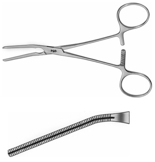 AE-FB741R, COOLEY, ATRAUMATA -VASCULAR CLAMP 38 MM 145 mm, 5 3/4"