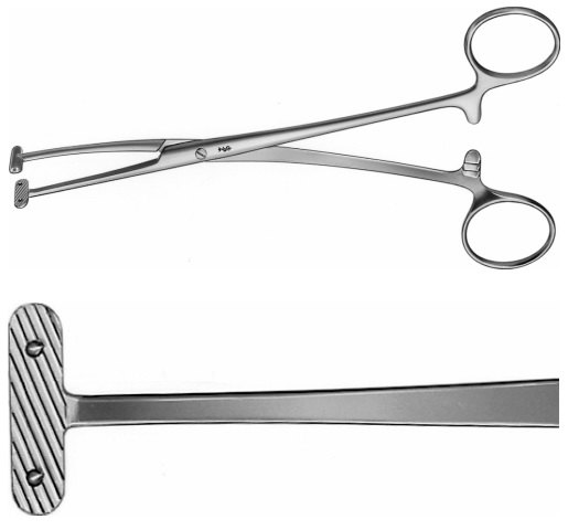 AE-FF011R, WILLET, SCALP FLAP FORCEPS 185 mm, 7 1/4"