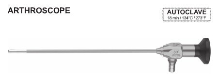 MAFS-0-58-17, Mini Arthroscope, Ø 1.7mm, working length: 58mm, Viewing direction: 0°, fix-focus, soakable