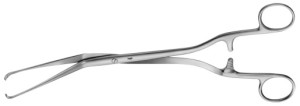 AE-ET106R, HERFF, MEMBRANE PUNCTURE FORCEPS CURVED 255 mm, 10"