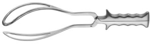 AE-ET221R, SIMPSON- BRAUN, OBSTETRICAL FORCEPS 350 mm, 14"