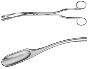 AE-ET307R, WINTER, PLACENTA AND OVUM FORCEPS FIGURE 2, CURVED 290 mm, 11 1/2"