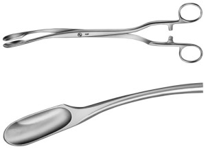 AE-ET315R, WINTER, PLACENTA AND OVUM FORCEPS FIGURE 2,W.RATCHED 290 mm, 11 1/2"