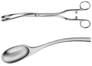 AE-ET316R, WINTER, PLACENTA AND OVUM FORCEPS FIGURE 3, W.RATCHED 290 mm, 11 1/2"