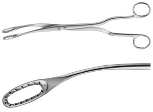 AE-ET325R, SÄNGER, PLACENTA AND OVUM FORCEPS CURVED ,285MM 285 mm, 11 1/4"