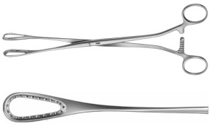 AE-ET326R, SÄNGER, PLACENTA AND OVUM FORCEPS STRAIGHT ,275MM 275 mm, 10 3/4"