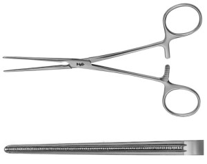 AE-FB444R, PEAN, ATRAUMATA VASCULAR CLAMP STRAIGHT, 50 MM 155 mm, 6"
