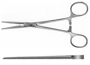 AE-FB446R, DE BAKEY, ATRAUMATA VASCULAR CLAMP STRAIGHT, 40 MM 155 mm, 6"