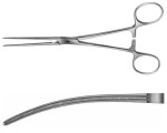 AE-FB449R, DE BAKEY, ATRAUMATA VASCULAR CLAMP CURVED, 65 MM 180 mm, 7"