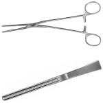 AE-FB451R, DE BAKEY, ATRAUMATA VASCULAR CLAMP ANGLED 15°, 51 MM 210 mm, 81/4"