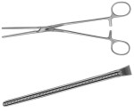 AE-FB455R, DE BAKEY, ATRAUMATA VASCULAR CLAMP ANGLED 15°, 65 MM 225 mm, 9"
