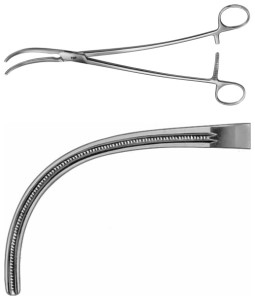 AE-FB476R, DE BAKEY, ATRAUMATA VASCULAR CLAMP 70 MM 255 mm, 10"