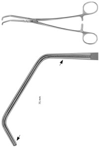 AE-FB504R, DE BAKEY, ATRAUMATA -VASCULAR CLAMP 75 MM 280 mm, 11"