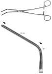 AE-FB511R, DE BAKEY, ATRAUMATA -VASCULAR CLAMP ANGLED 60°, 55 MM 230 mm, 9"