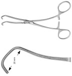AE-FB560R, DERRA, ATRAUMATA -VASCULAR CLAMP PEDIATRIC PATTERN, 20 MM 170 mm, 6 3/4"