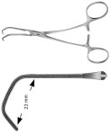 AE-FB592R, CASTANEDA, ATRAUMATA VASCULAR CLAMP FOR NEONATALES, 23 MM 155 mm, 6"