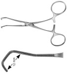 AE-FB708R, COOLEY, ATRAUMATA -VASCULAR CLAMP CURVED, 50 MM 115 mm, 4 1/2"