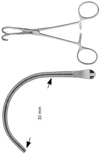 AE-FB732R, COOLEY, ATRAUMATA -VASCULAR CLAMP 155 mm, 6"