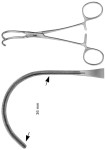 AE-FB734R, COOLEY, ATRAUMATA -VASCULAR CLAMP 36 MM 170 mm, 6 3/4"