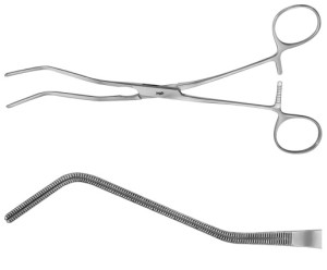 AE-FB736R, COOLEY, ATRAUMATA -VASCULAR CLAMP 74 MM 185 mm, 7 1/4"