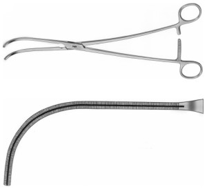 AE-FB765R, COOLEY, ATRAUMATA -VASCULAR CLAMP 82 MM 285 mm, 11 1/4"