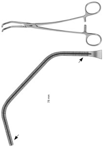 AE-FB780R, COOLEY, ATRAUMATA -VASCULAR CLAMP 78 MM 275 mm, 10 3/4"